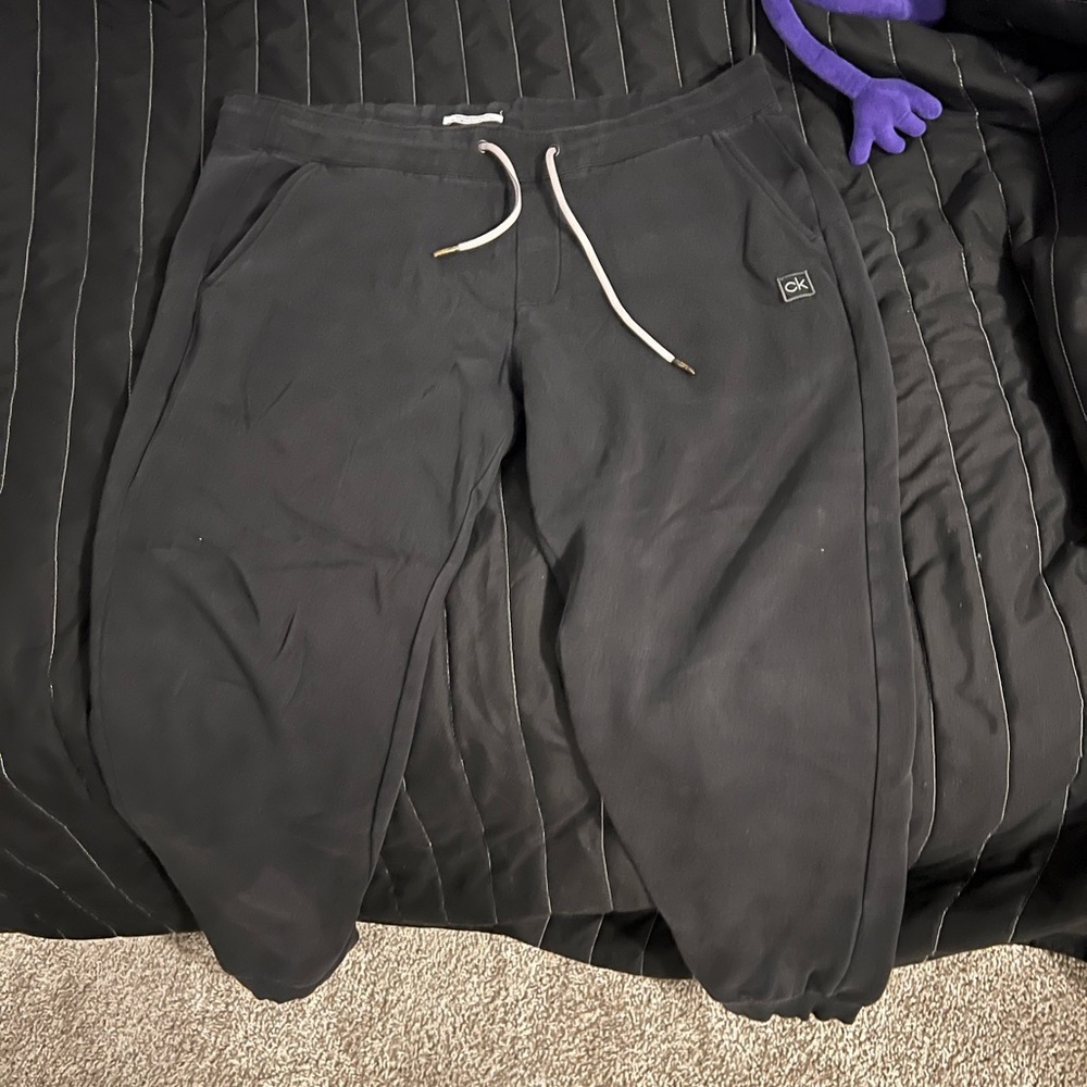 Calvin Klein Black Fleece Pants